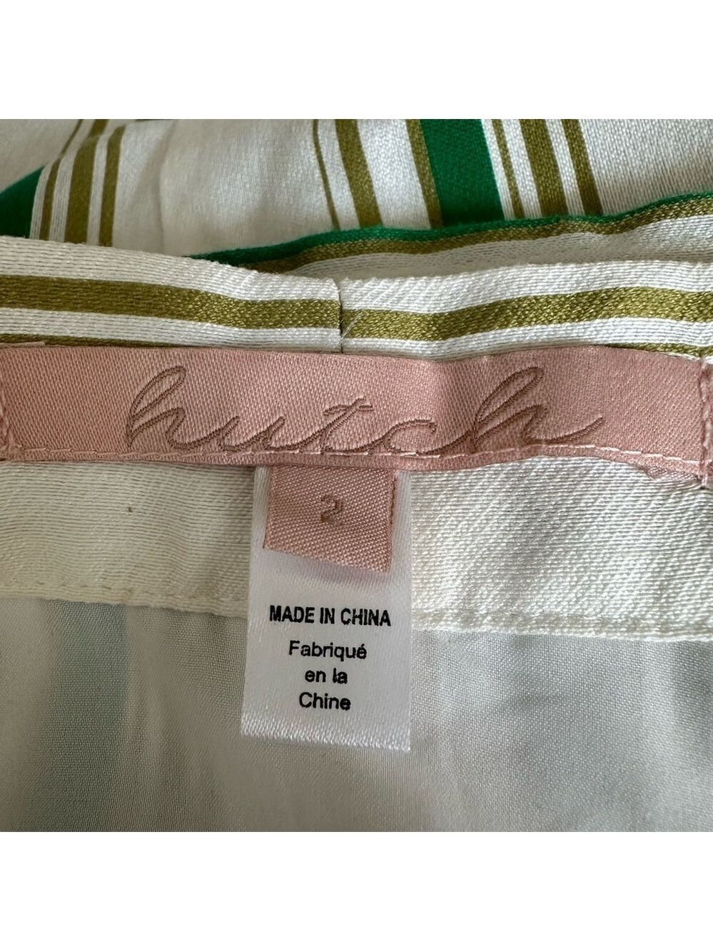 Hutch Anthropologie Baracoa Striped Button-Down Midi A-Line Skirt Size 2 Coastal - Picture 8 of 10